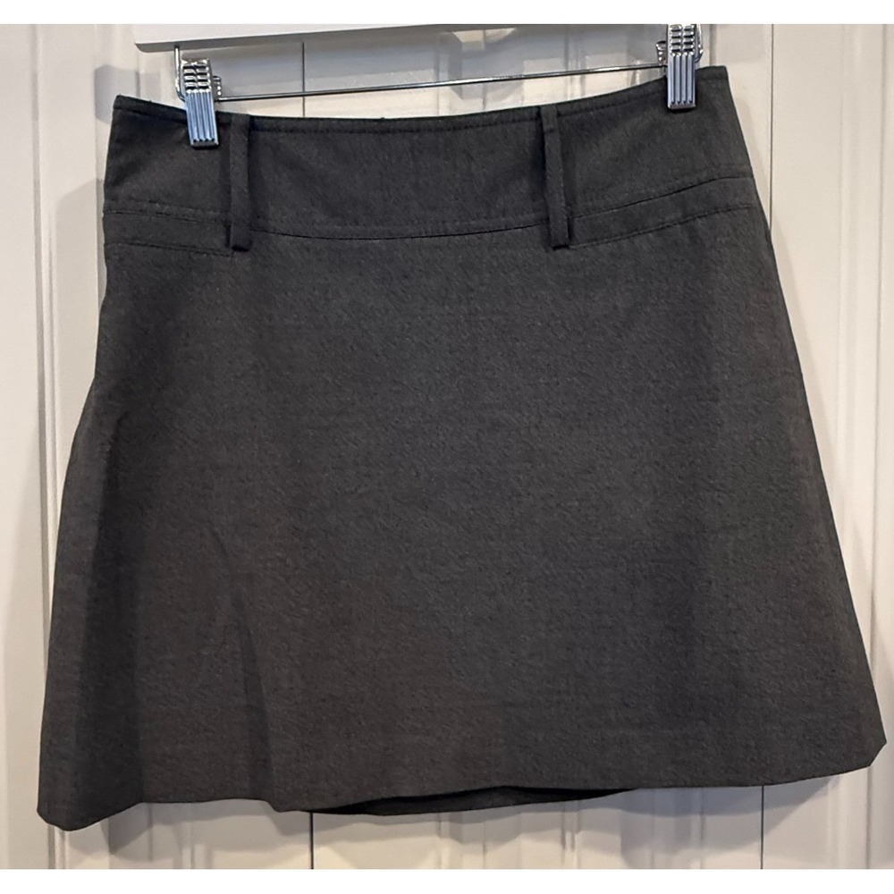 The‎ Limited Women's Gray A-Line Mini Skirt Size 8 Stretch Career Office